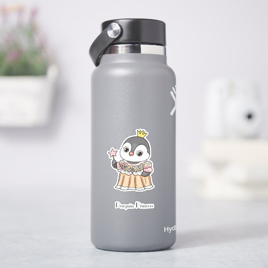 Penguin Princess Sticker (HydroFlask)