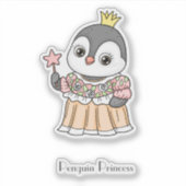 Penguin Princess Sticker (Voorkant)