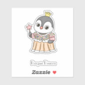Penguin Princess Sticker (Vel)