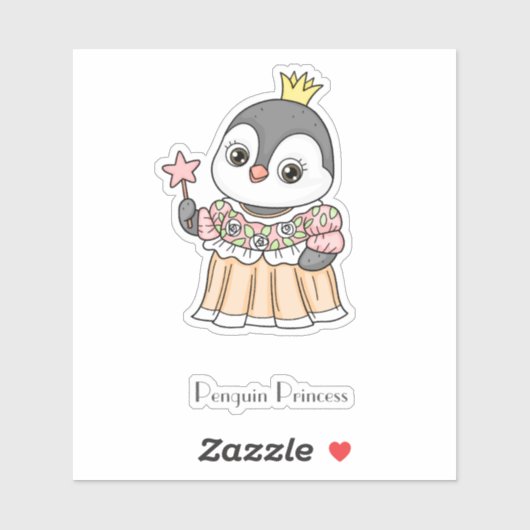 Penguin Princess Sticker (Vel)