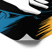 Penguin Pulp Crime Noir Grappig Ontwerp Poster (Hoek)