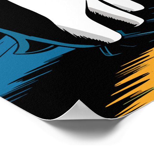 Penguin Pulp Crime Noir Grappig Ontwerp Poster (Hoek)