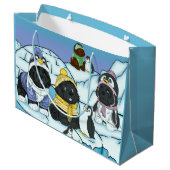 Penguin Puppy March Groot Cadeauzakje (Achterkant Gekanteld)