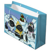 Penguin Puppy March Groot Cadeauzakje (Voorkant Gekanteld)