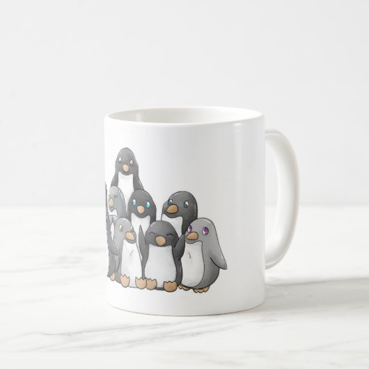 Penguin Pyramid Koffiemok (Voorkant rechts)