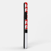 Penguin Red & White Houndstooth iPhone 5 Hoesje (Achterkant/rechts)