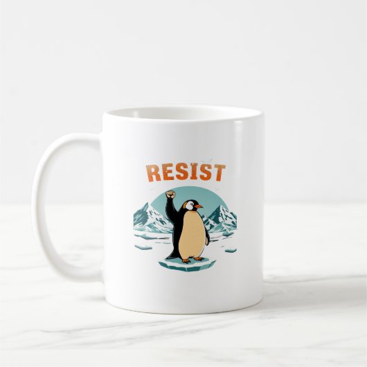 Penguin Resist muckup Graphic  Arctic Koffiemok (Links)
