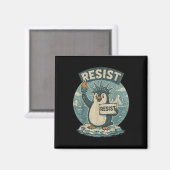Penguin Resist Shirt Pinguïns protesteren tegen Gr Magneet (Voorkant / Achterkant)