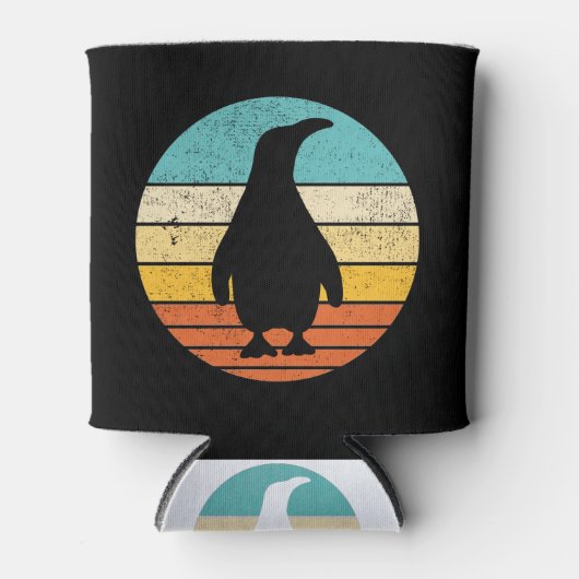 Penguin Retro Sunset Blikjeskoeler (Voorkant)