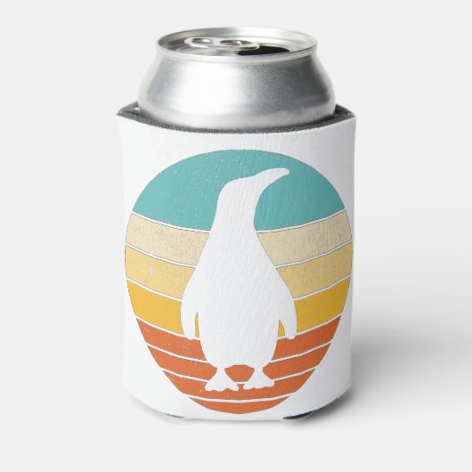 Penguin Retro Sunset Blikjeskoeler (Blikje Achterkant)