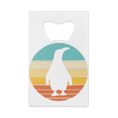 Penguin Retro  Sunset Creditkaart Flessenopener (Achterkant)