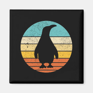 Penguin Retro  Sunset Magneet