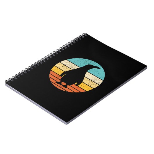 Penguin Retro Sunset Notitieboek (Linkerzijde)