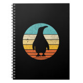Penguin Retro Sunset Notitieboek (Voorkant)