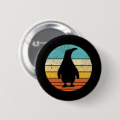Penguin Retro Sunset Ronde Button 5,7 Cm (Voorkant /achterkant)