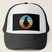 Penguin Retro  Sunset Trucker Pet (Voorkant)
