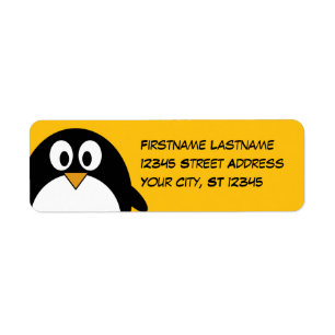 Penguin Return-adres Etiket