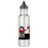 Penguin Rock Band Cute Waterfles (Links)