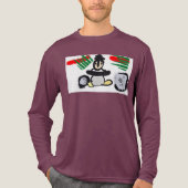 Penguin rock Christmas  Tri-Blend Shirt (Voorkant volledig)