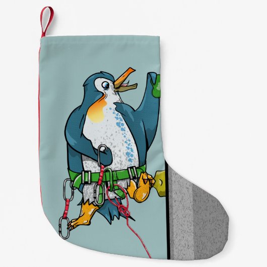 Penguin Rock Climbing Kleine Kerstsok (Voorkant)
