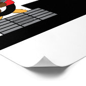 Penguin Rock en Roll Band Poster (Hoek)