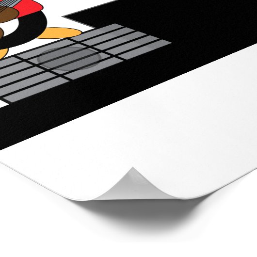 Penguin Rock en Roll Band Poster (Hoek)