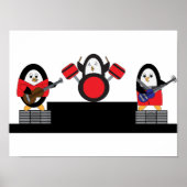 Penguin Rock en Roll Band Poster (Voorkant)