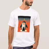 Penguin Rocket naar Mars T-Shirt (Voorkant)