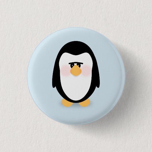 Penguin Ronde Button 3,2 Cm (Voorkant)