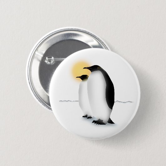 Penguin Ronde Button 5,7 Cm (Voorkant /achterkant)