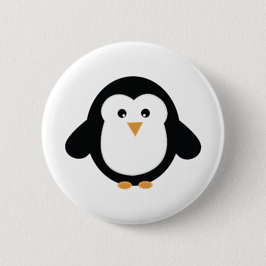 Penguin Ronde Button 5,7 Cm (Voorkant)