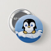 Penguin Ronde Button 5,7 Cm (Voorkant /achterkant)