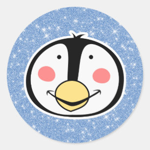 Penguin Ronde Sticker