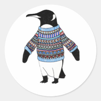 Penguin Ronde Sticker