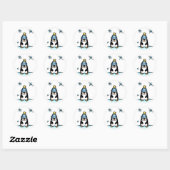 Penguin Ronde Sticker (Vel)