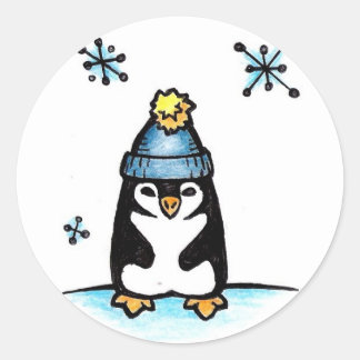 Penguin Ronde Sticker