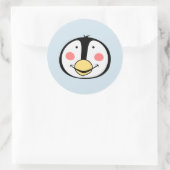 Penguin Ronde Sticker (Tas)