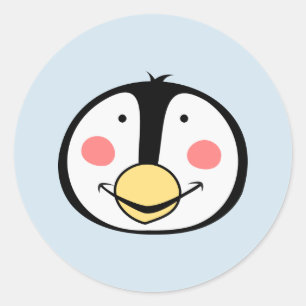 Penguin Ronde Sticker