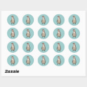 Penguin Ronde Sticker (Vel)