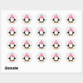 Penguin Ronde Sticker (Vel)