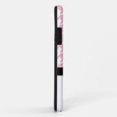 Penguin Roze & Witte Houndstooth iPhone 5 Hoesje (Achterkant/rechts)