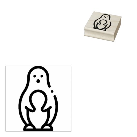 Penguin Rubberstempel (Gestempeld)