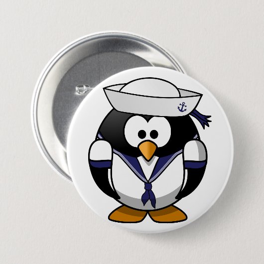 Penguin Sailor Button (Voorkant /achterkant)