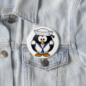 Penguin Sailor Button (In situ)