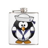Penguin Sailor Flask Heupfles (Voorkant)