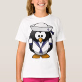Penguin Sailor Meisjes T-shirt (Voorkant)