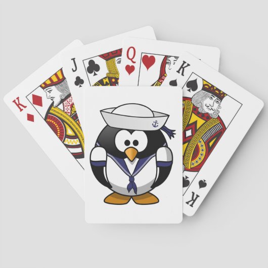 Penguin Sailor Speelkaarten (Achterkant)