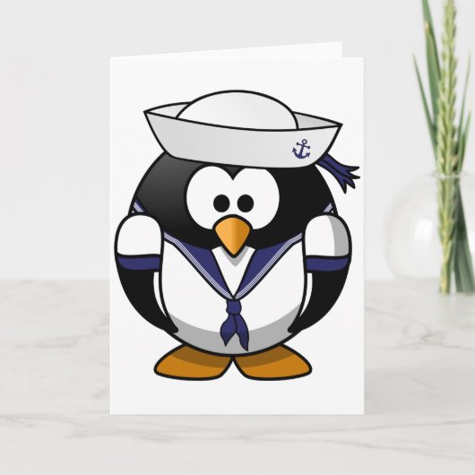 Penguin Sailor Wenskaarten Kaart (Voorkant)