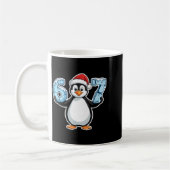Penguin Santa Hat 67 Icy Numbers Christmas Birthda Koffiemok (Links)