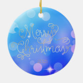 Penguin Santa Hat Year Ceramic Keramisch Ornament (Achterkant)